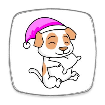 Dog Dog Breed Jack Russell Terrier - Square fridge magnet - white - Front