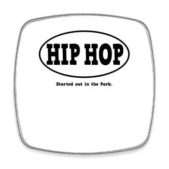 Commencé dans le parc. Hip-hop - Magnet carré - blanc - Devant