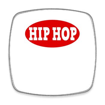 Commencé dans le parc. Hip-hop - Magnet carré - blanc - Devant