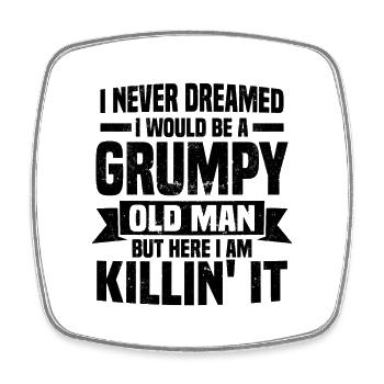 Father's Day Gifts - Square fridge magnet - white - Front