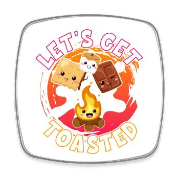 Obtenez Toasted S’more - Magnet carré - blanc - Devant
