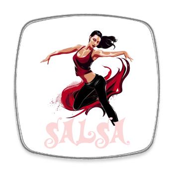 Salsa Tanz Kubanischer Tanz Kuba Urlaub - Viereckiger Kühlschrankmagnet - Weiß - Vorne