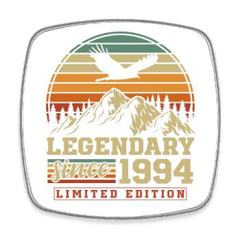 Legendary since 1994 Vintage Vintage Birthday - Square fridge magnet - white - Front
