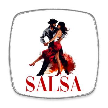 Salsa Tanz Kubanischer Tanz Kuba Urlaub - Viereckiger Kühlschrankmagnet - Weiß - Vorne