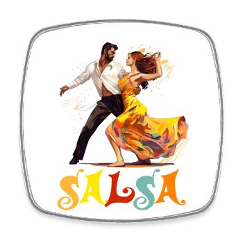 Salsa Tanz Kubanischer Tanz Kuba Urlaub - Viereckiger Kühlschrankmagnet - Weiß - Vorne