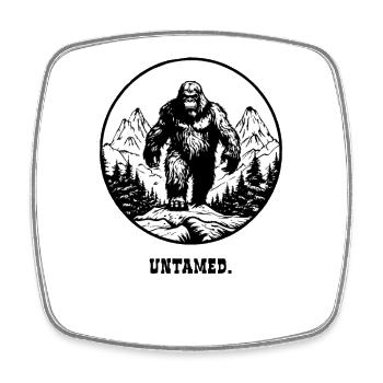 Bigfoot sauvage et indompté - Magnet carré - blanc - Devant