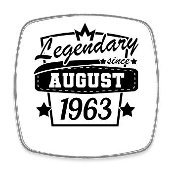 Légendaire depuis août 1963 anniversaire rétro - Magnet carré - blanc - Devant