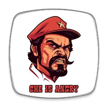 Le Che est en colère - Magnet carré - blanc - Devant