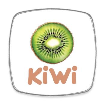 Kiwi für einen Kiwi Liebhaber - Viereckiger Kühlschrankmagnet - Weiß - Vorne