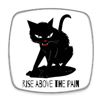 Au-delà de la douleur – Chat - Magnet carré - blanc - Devant