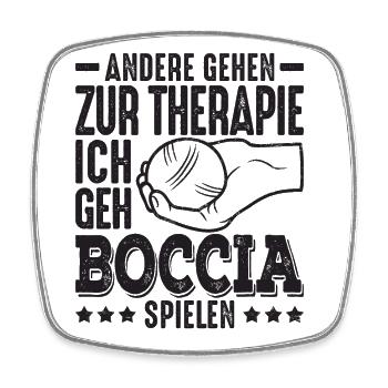 Mir reichts ich geh jetzt Boccia spielen Petanque - Viereckiger Kühlschrankmagnet - Weiß - Vorne