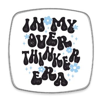 In My Overthinker Era Overthink - Viereckiger Kühlschrankmagnet - Weiß - Vorne