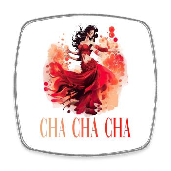 Cha Cha Cha Tanz Kubanischer Tanz Kuba Urlaub - Viereckiger Kühlschrankmagnet - Weiß - Vorne