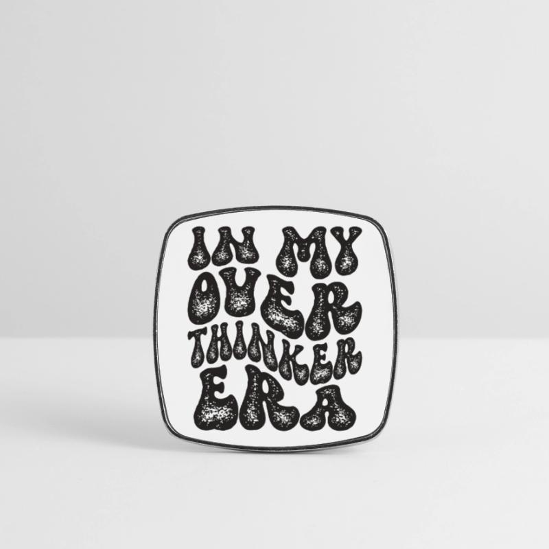 Dans mon ère Overthinker Overthink Magnet carré