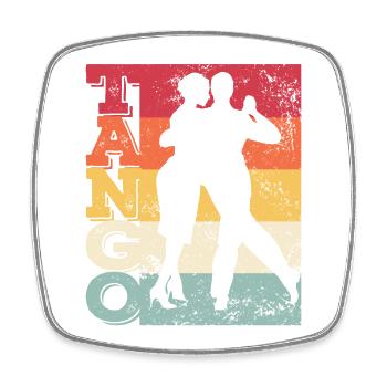 Tango Argentino Milonga Vals Tango - Viereckiger Kühlschrankmagnet - Weiß - Vorne