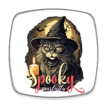 GRUSELIGES HALLOWEEN-KOSTÜM - Viereckiger Kühlschrankmagnet - Weiß - Vorne