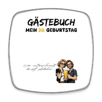 Gästebuch 30 Geburtstag 30 Jahre 1994 - Viereckiger Kühlschrankmagnet - Weiß - Vorne