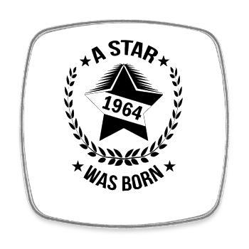 1964 Étoile Naissance 60ème Anniversaire Étoile - Magnet carré - blanc - Devant
