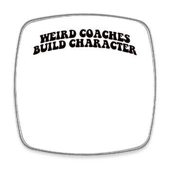 Seltsame Coaches Bilden Charakter Coach - Viereckiger Kühlschrankmagnet - Weiß - Vorne