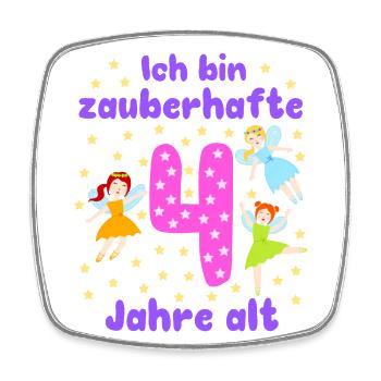 I'm Enchanting 4 Fairies Magic Fantasy Girl - Square fridge magnet - white - Front