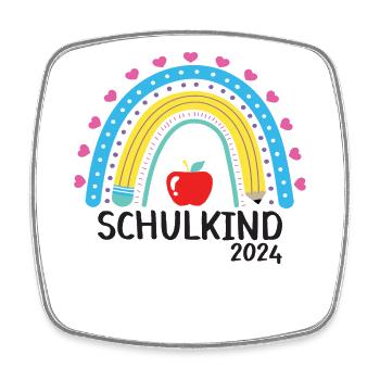Back to School First Day of School School Child 2024 - Square fridge magnet - white - Front