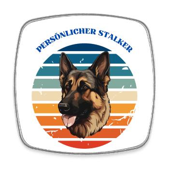 Personal stalker - Square fridge magnet - white - Front