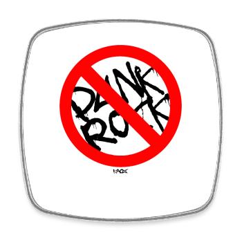 Forbidden Punk Rock Punk Rock - Square fridge magnet - white - Front
