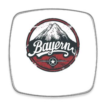 Natur und Berge in Bayern - Viereckiger Kühlschrankmagnet - Weiß - Vorne