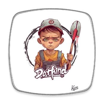 Dorfkind : Style citadin au charme campagnard - Magnet carré - blanc - Devant