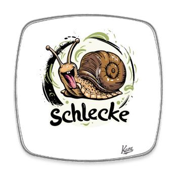 This snail is a snail - Square fridge magnet - white - Front