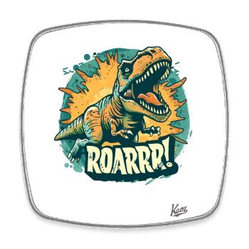 Un autre dinosaure Rex Roar Dino - Magnet carré - blanc - Devant
