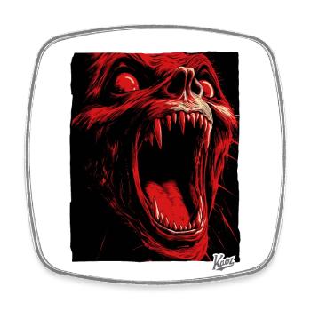 Pure Horror and Fear: Vampire Monster - Square fridge magnet - white - Front