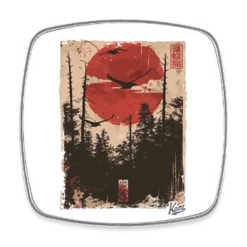 Propaganda Style: Nature Revolution - Square fridge magnet - white - Front