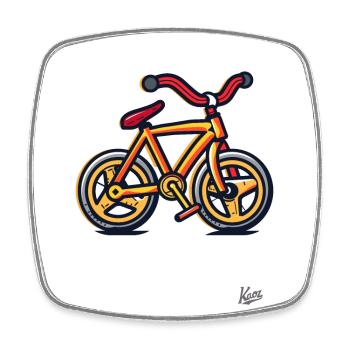 Mon premier vélo - Magnet carré - blanc - Devant