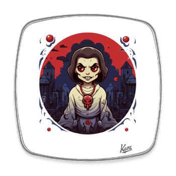 Cartoon-Horror-Geschichten - Viereckiger Kühlschrankmagnet - Weiß - Vorne