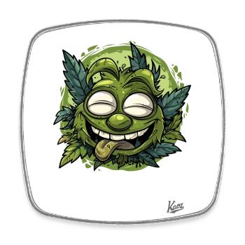Der immer berauschte Wald-Goblin - Viereckiger Kühlschrankmagnet - Weiß - Vorne