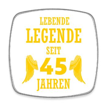 Légende vivante 45 ans 45e anniversaire drôle - Magnet carré - blanc - Devant
