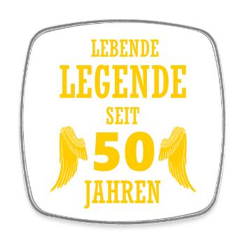 Légende vivante 50 ans 50e anniversaire drôle - Magnet carré - blanc - Devant