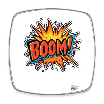 Cartoon Explosion: Boom! - Square fridge magnet - white - Front