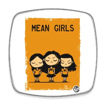 mean girls - Square fridge magnet - white - Front