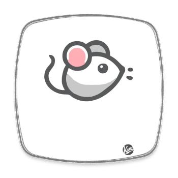 Cute Mouse - Square fridge magnet - white - Front