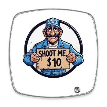 Al-Bundy Dad-Life parody - Square fridge magnet - white - Front