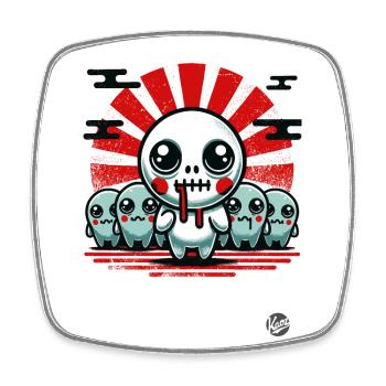 Creepy cute creatures - Square fridge magnet - white - Front