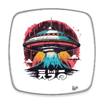 Mother-Space-Ship of the Funk - Square fridge magnet - white - Front