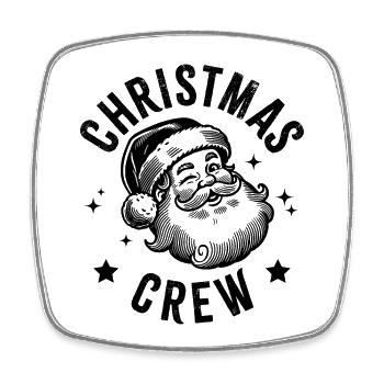 Christmas Crew - Square fridge magnet - white - Front