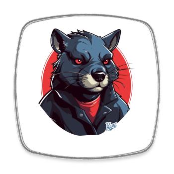 Tasmanian devil - Square fridge magnet - white - Front