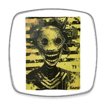 Nightmarish horror motif - Square fridge magnet - white - Front