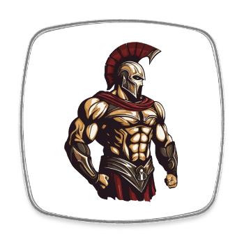Spartans - Square fridge magnet - white - Front