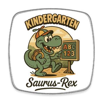 Nursery Saurus Rex Dinosaur Lover - Square fridge magnet - white - Front