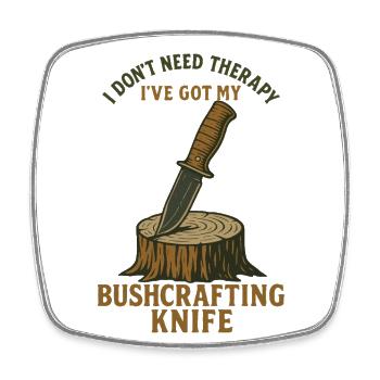 Prepper Bushcrafting Messer Survival-fähigkeiten - Viereckiger Kühlschrankmagnet - Weiß - Vorne